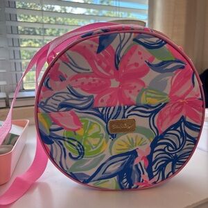 Lilly Pulitzer Round Havana Cocktail Picnic Bag